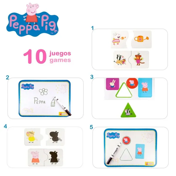 Monipelipöytä Peppa Pig (6 osaa)