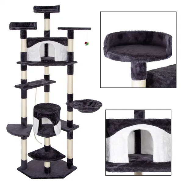 Multi-level cat house Springos PA1045 203 cm