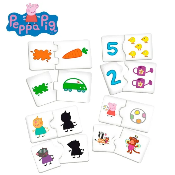 Monipelipöytä Peppa Pig (6 osaa)