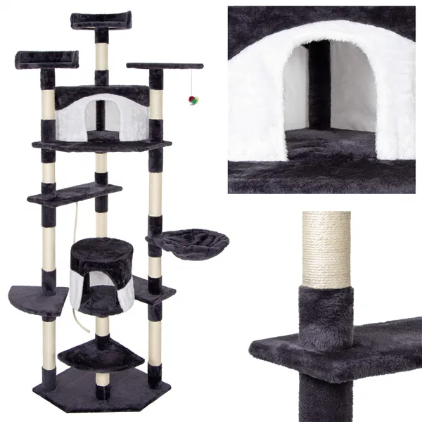 Multi-level cat house Springos PA1045 203 cm