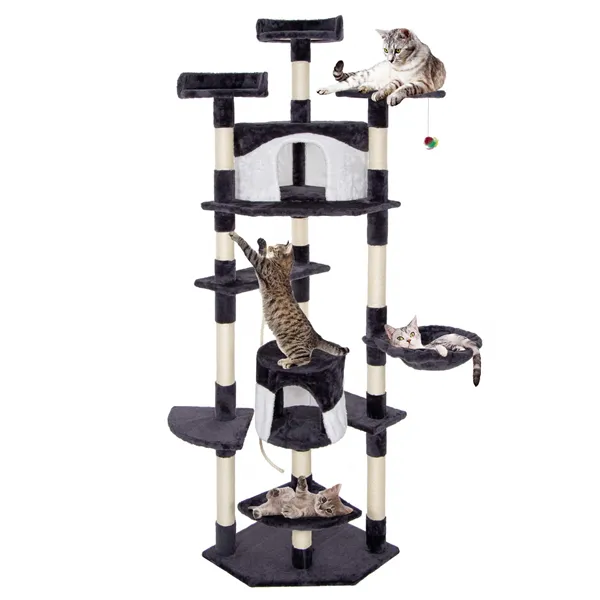 Multi-level cat house Springos PA1045 203 cm