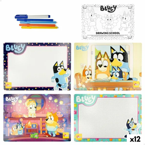 Piirustussetti Bluey Pocket Drawing School (12 osaa)
