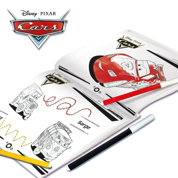 Piirustussetti Cars Pocket Drawing School (6 osaa)