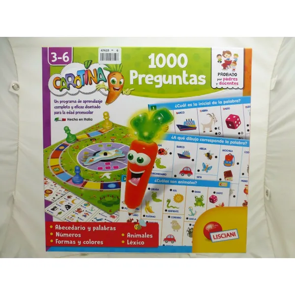 Opettavainen peli Lisciani Giochi 1000 preguntas 27 x 6 x 27 cm ES (6 osaa)