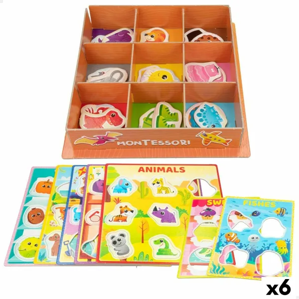 Izglītojošā Spēle Lisciani Giochi 26 x 6 x 26 cm Krāsas Montessori metode 61 Daudzums (6 gb.)