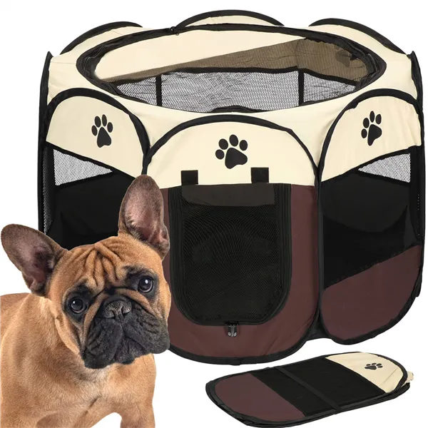 Universal playpen for dogs and cats, 81 cm, collapsible cage Springos PA1029