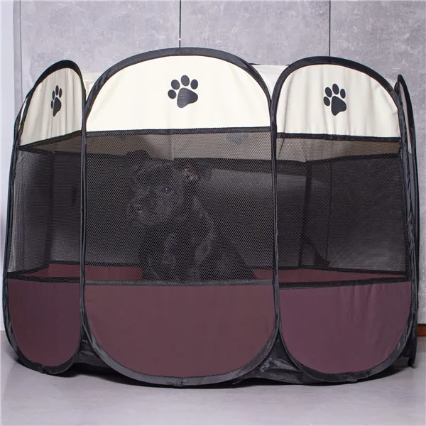 Universal playpen for dogs and cats, 81 cm, collapsible cage Springos PA1029