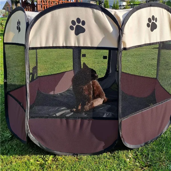 Universal playpen for dogs and cats, 81 cm, collapsible cage Springos PA1029