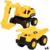 Rakennustyömaa-ajoneuvot Speed & Go 18,5 x 10,5 x 10 cm (6 osaa)