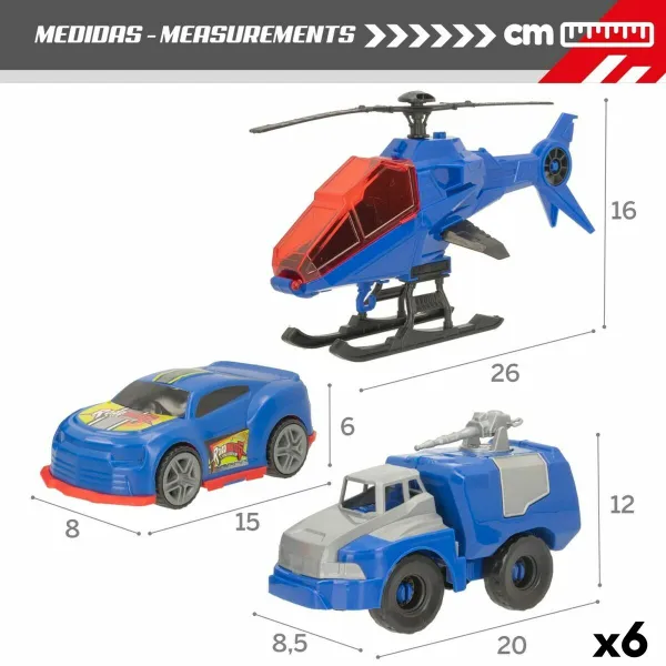 Rašiklis/ tušinukas Colorbaby Policija 3 Dalys (6 vnt.)