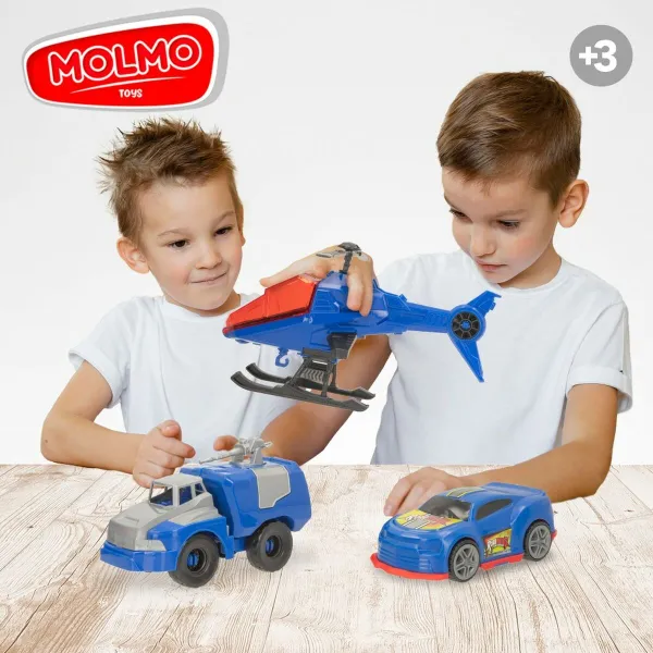 Autosetti Colorbaby Poliisi 3 Kappaletta (6 osaa)