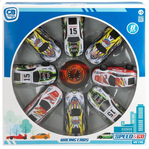 Transporto priemonių žaidimo rinkinys Speed & Go 8,9 x 2,7 x 4 cm (6 vnt.)