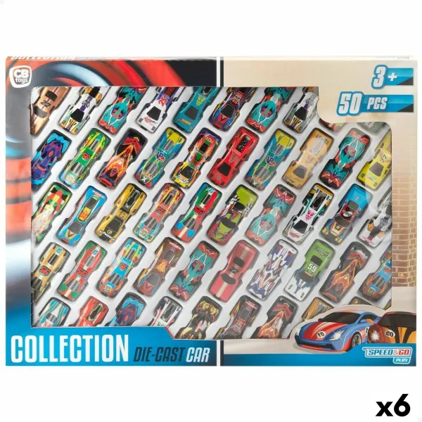 Leikkiajoneuvosarja Speed & Go 7,5 x 2 x 3 cm (6 osaa)