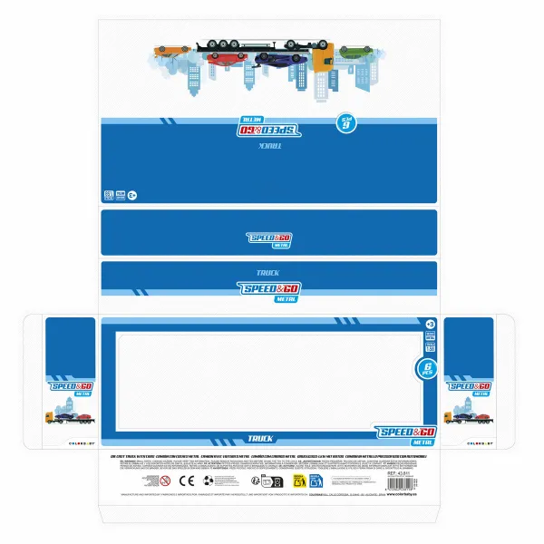 Kravas Automašīna un Automašīnas Speed & Go 28 x 5 x 4,5 cm (12 gb.)