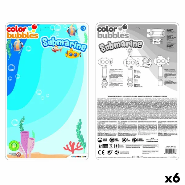 Burbuļu Pūšanas Spēle Colorbaby 14 x 28 x 7,5 cm (6 gb.)