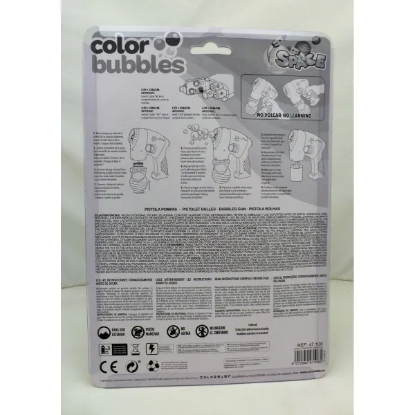 Пистолет для мыльных пузырей Colorbaby 14 x 16,5 x 5,5 cm (6 штук)