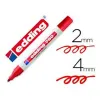Permanentais marķieris Edding Sarkans 2-4 mm (10 gb.)