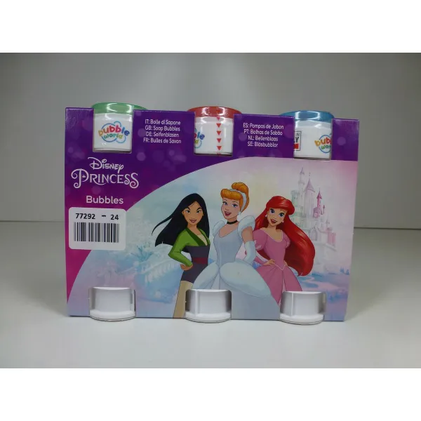 Мыльные пузыри Disney Princess 3,8 x 11,5 x 3,8 cm (24 штук)