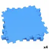 Детский паззл Aktive Синий 9 Предметы Резина Eva 50 x 0,4 x 50 cm (4 штук)