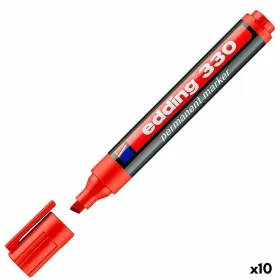 Püsimarker Edding 330 Punane (10 Ühikut)