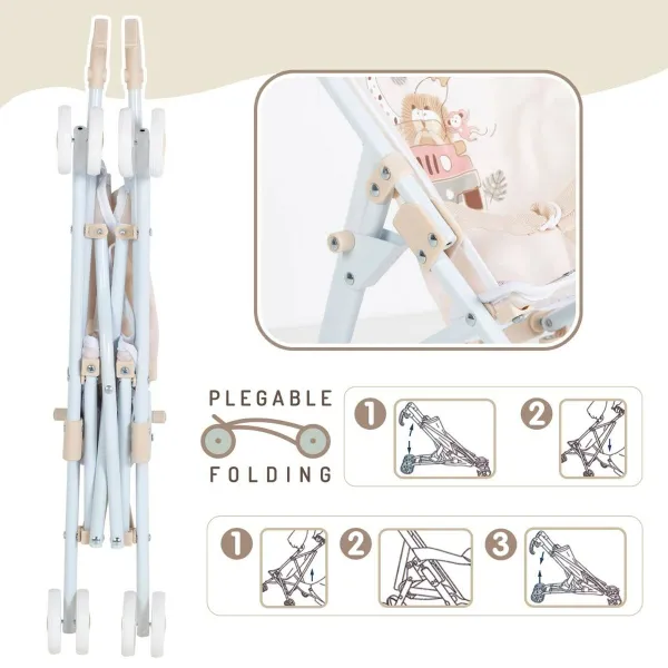 Nuken tuoli Colorbaby Safari 27 x 56 x 53 cm Taitettava 12 osaa