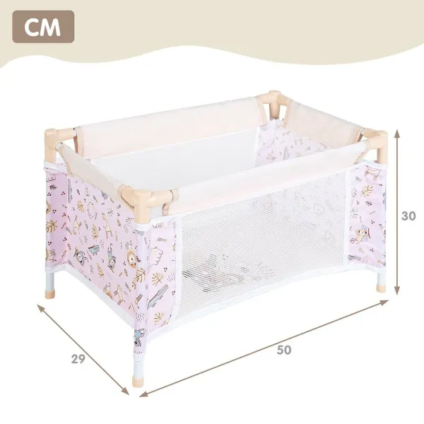 Leļļu šūpulis Colorbaby Safari 29 x 50 x 30 cm 4 gb.