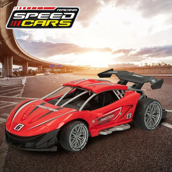 Машинка на радиоуправлении Speed & Go 22 x 7 x 11 cm 1:16 Красный 6 штук