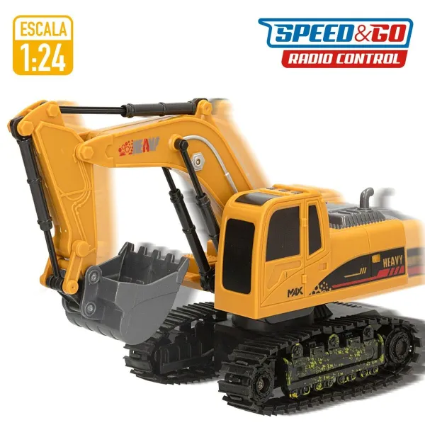 Radijo bangomis valdomas kastuvas Speed & Go 1:24 4 vnt.