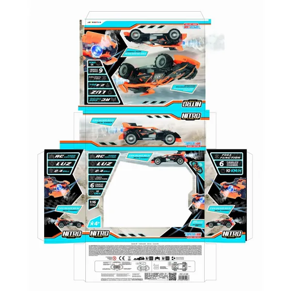 Ar Pulti Vadāma Automašīna Speed & Go 1:16 (2 gb.)