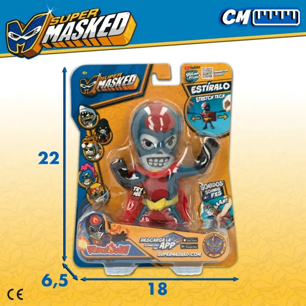 Rotaļu figūras Eolo Super Masked Pepper Man 14 x 15,5 x 5,5 cm Elastīgs (12 gb.)