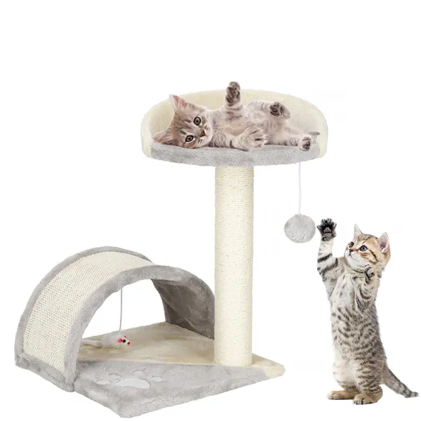 Cat scratching post with bed Springos PA1034