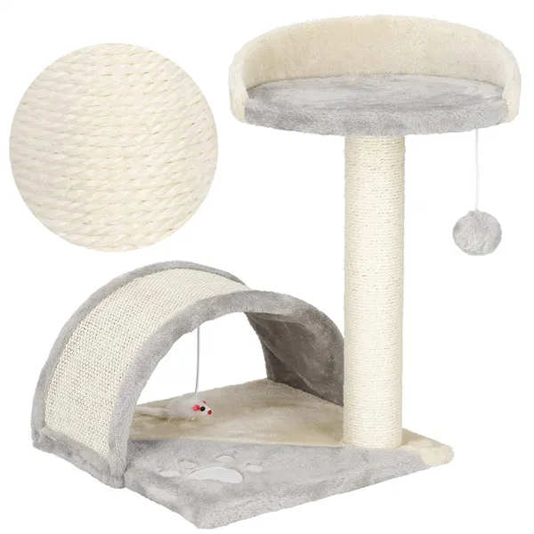 Cat scratching post with bed Springos PA1034