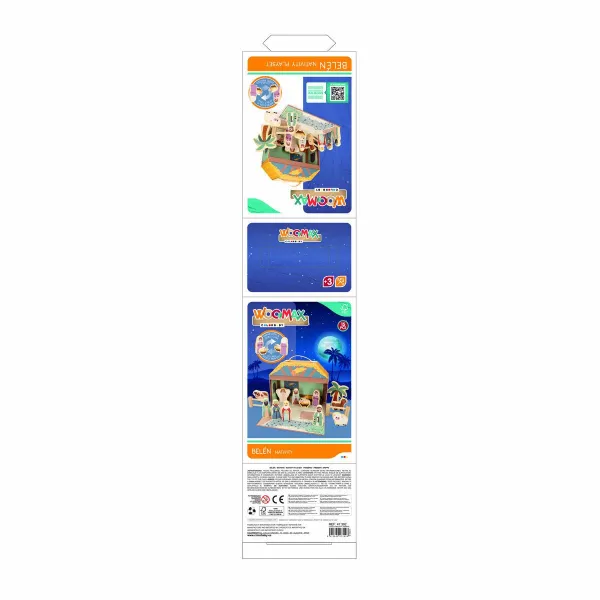Christmas nativity set Woomax Wood Plastic 25 x 20 x 24,5 cm 15 Pieces (6 Units)
