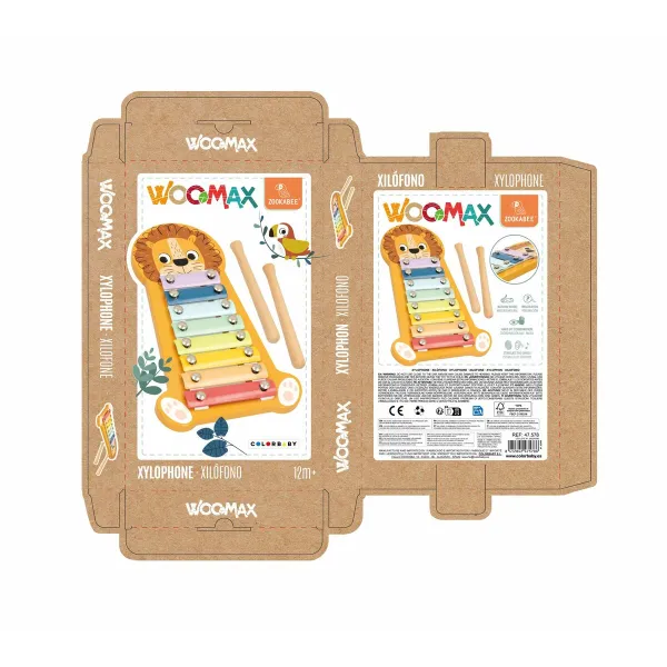 Ksilofonas Woomax Liūtas Medžio 16 x 2,5 x 26 cm (6 vnt.)
