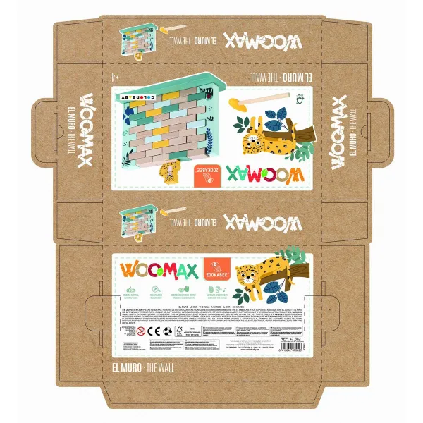 Rakennussetti Woomax eläimet 44 Kappaletta (6 osaa)