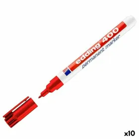 Permanenttimarkkeri Edding 400-02 Punainen 1 mm (10 osaa)