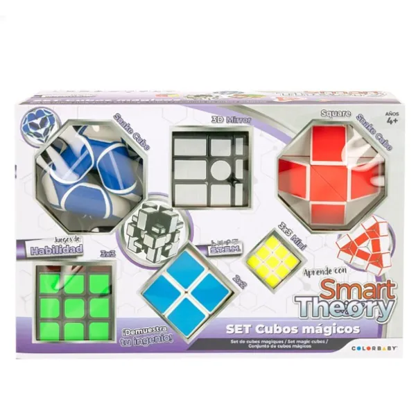 Rubikin kuutio Colorbaby Smart Theory 6 Kappaletta