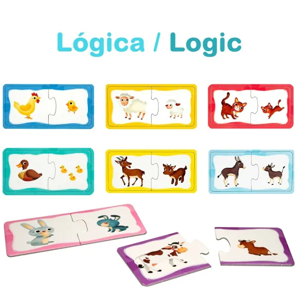 Palapeli Lisciani Giochi Carotina Baby 16 x 1 x 16,5 cm farmi 4-in-1 (12 osaa)