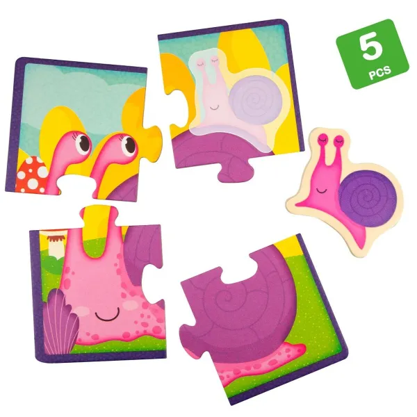 Puzle Bērniem Lisciani Giochi 16 x 1 x 16 cm dzīvnieki 16 Daudzums (6 gb.)