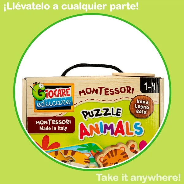 Puzle Bērniem Lisciani Giochi 16 x 1 x 16 cm dzīvnieki 16 Daudzums (6 gb.)