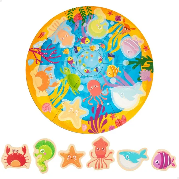 Детский паззл Lisciani Giochi 33 x 1 x 32 cm Морской 6 Предметы 13 Предметы (6 штук)
