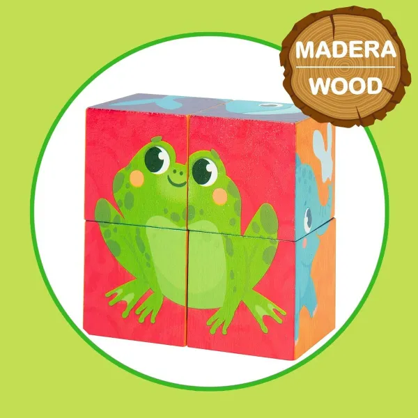 3D-palapeli Lisciani Giochi 22 x 23 x 1 cm eläimet 4 Kappaletta (6 osaa)