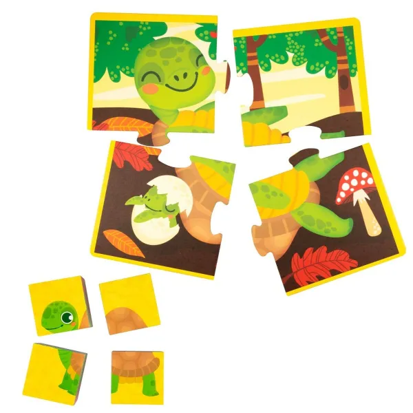 3D-palapeli Lisciani Giochi 22 x 23 x 1 cm eläimet 4 Kappaletta (6 osaa)