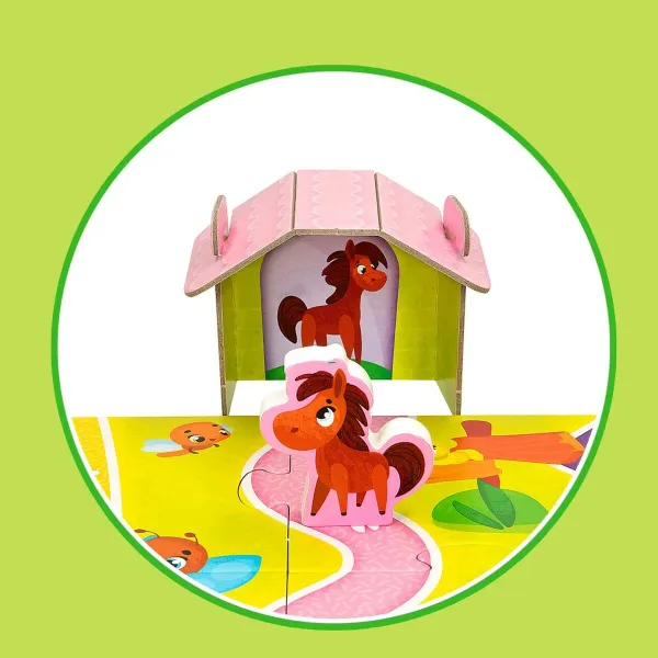 Child's Puzzle Lisciani Giochi 48 x 1 x 36 cm Farm 12 Pieces 27 Pieces (6 Units)