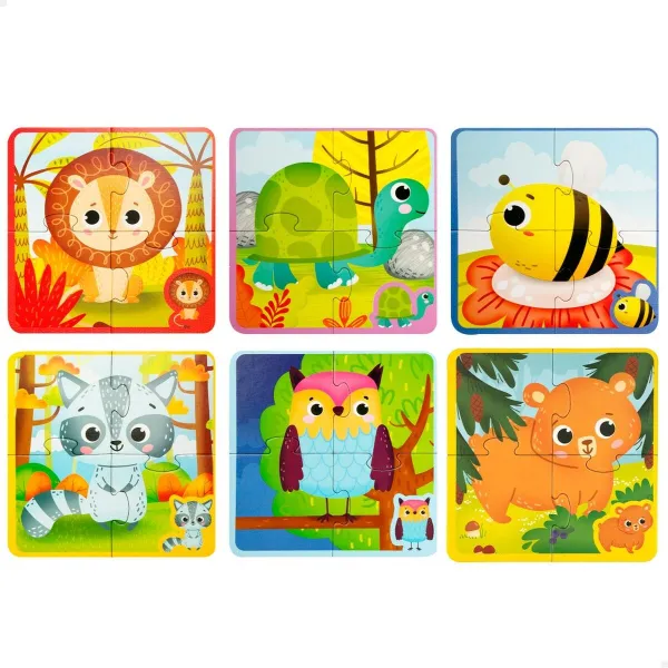 Child's Puzzle Lisciani Giochi 16 x 0,1 x 16 cm Touchpad 24 Pieces 4 Pieces (6 Units)