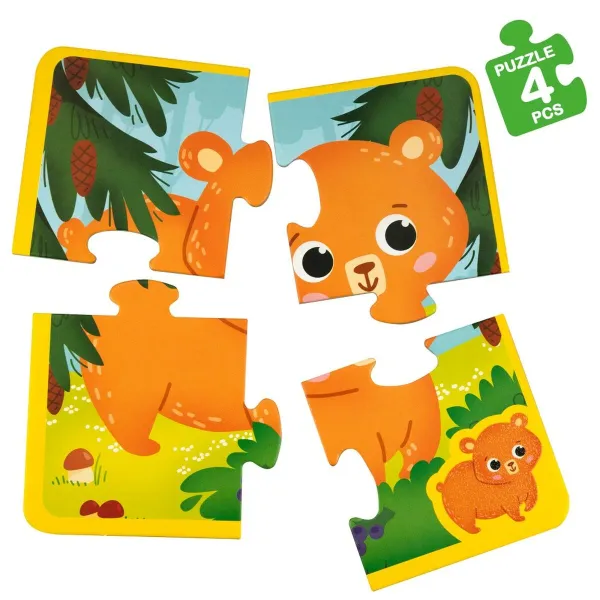 Child's Puzzle Lisciani Giochi 16 x 0,1 x 16 cm Touchpad 24 Pieces 4 Pieces (6 Units)