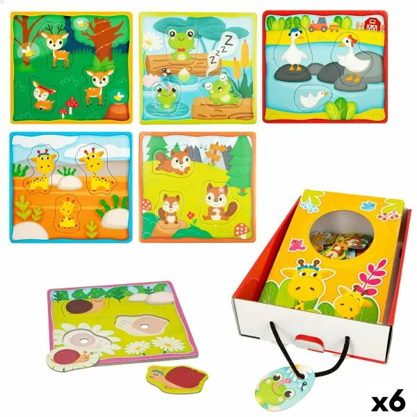 Детский паззл Lisciani Giochi 16 x 0,5 x 15 cm Сенсорная панель 18 Предметы (6 штук)