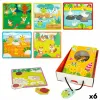 Lasten palapeli Lisciani Giochi 16 x 0,5 x 15 cm Ohjauslevy 18 Kappaletta (6 osaa)