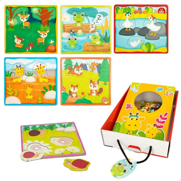 Детский паззл Lisciani Giochi 16 x 0,5 x 15 cm Сенсорная панель 18 Предметы (6 штук)