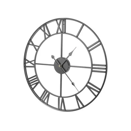 Retro wall clock - black